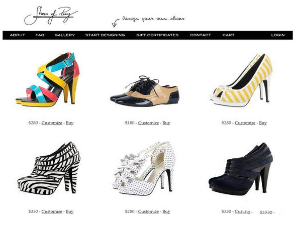澳洲鞋子网站 ShoesOfPrey官网介绍